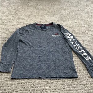 Hollister Kids Charcoal Long Sleeve Tee